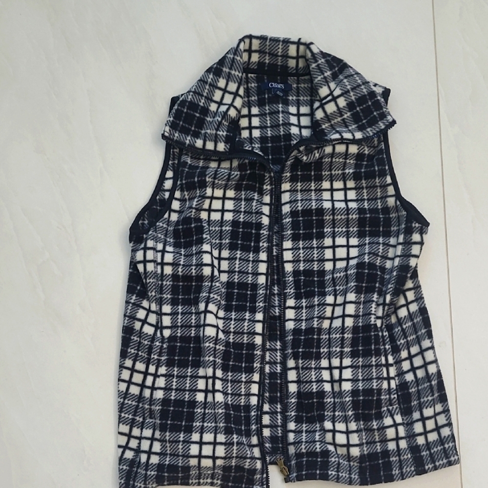 Chaps Monochrome Checkered Vest
